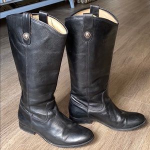 Black Frye Melissa Button Boots Leather Sz. 8.5